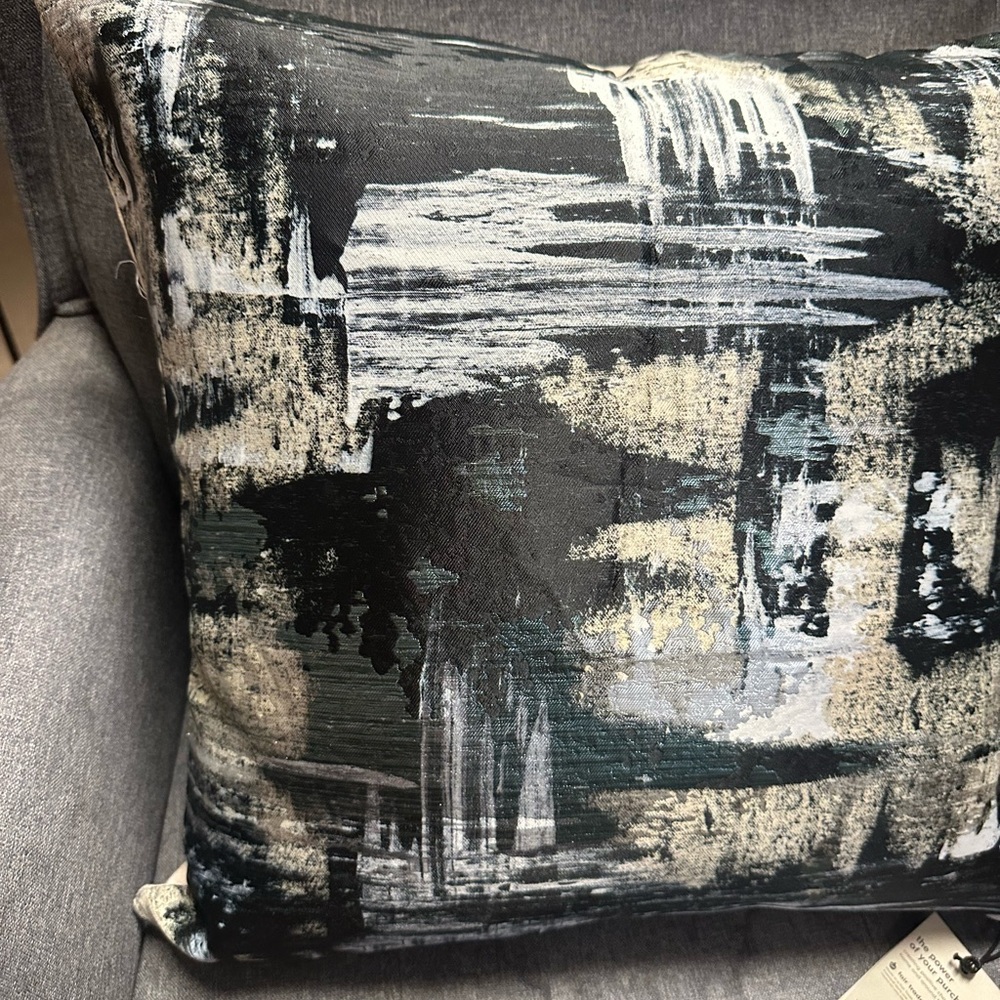 West Elm Painterly Brocade Cushion Cover - Picture 7 of 9